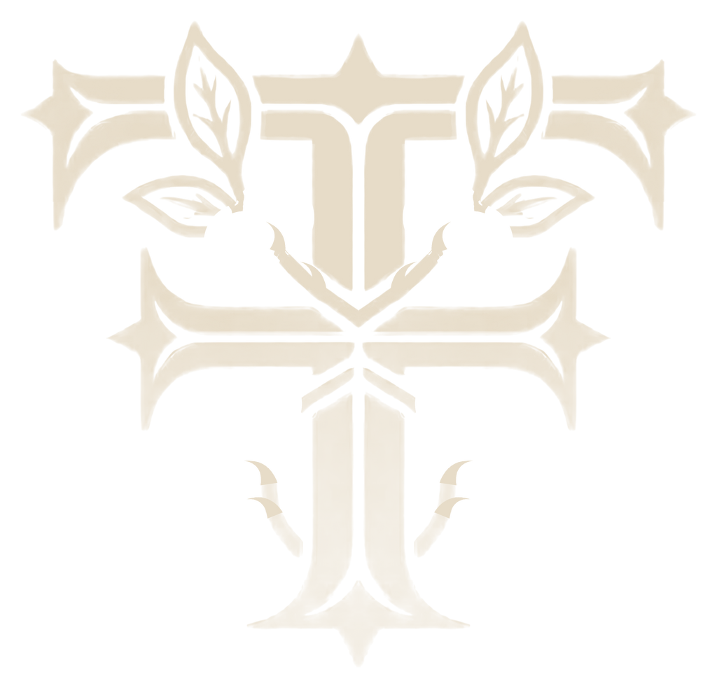 Feterna Thorn F Cuffed Beanie artwork - all-bone thorn F